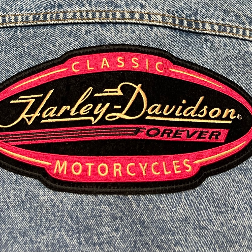 Vintage 90s Harley-Davidson Denim Jacket - Picture 5 of 12